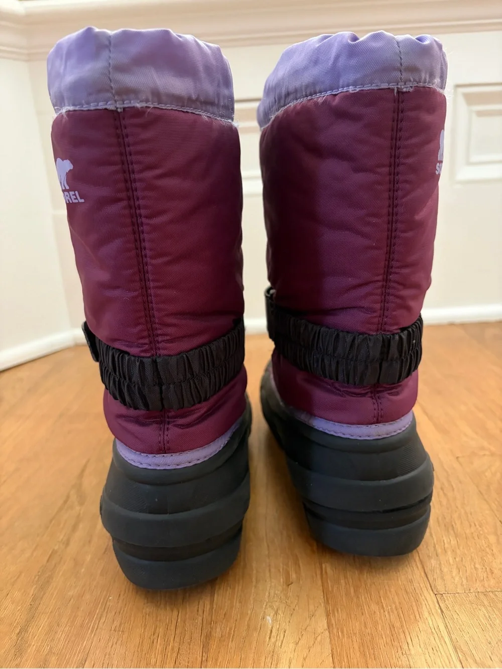 Sorel Flurry Purple Girls Winter Snow Boots Youth 3